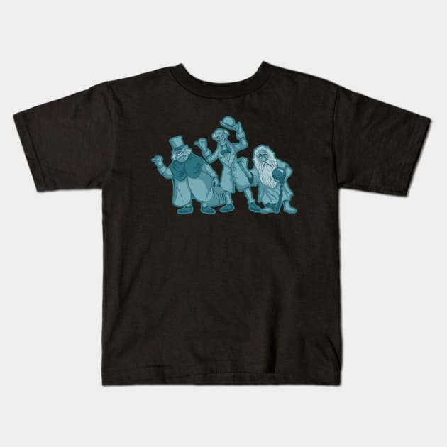 Hitchhiking Ghosts Kids T-Shirt by Black Snow Comics